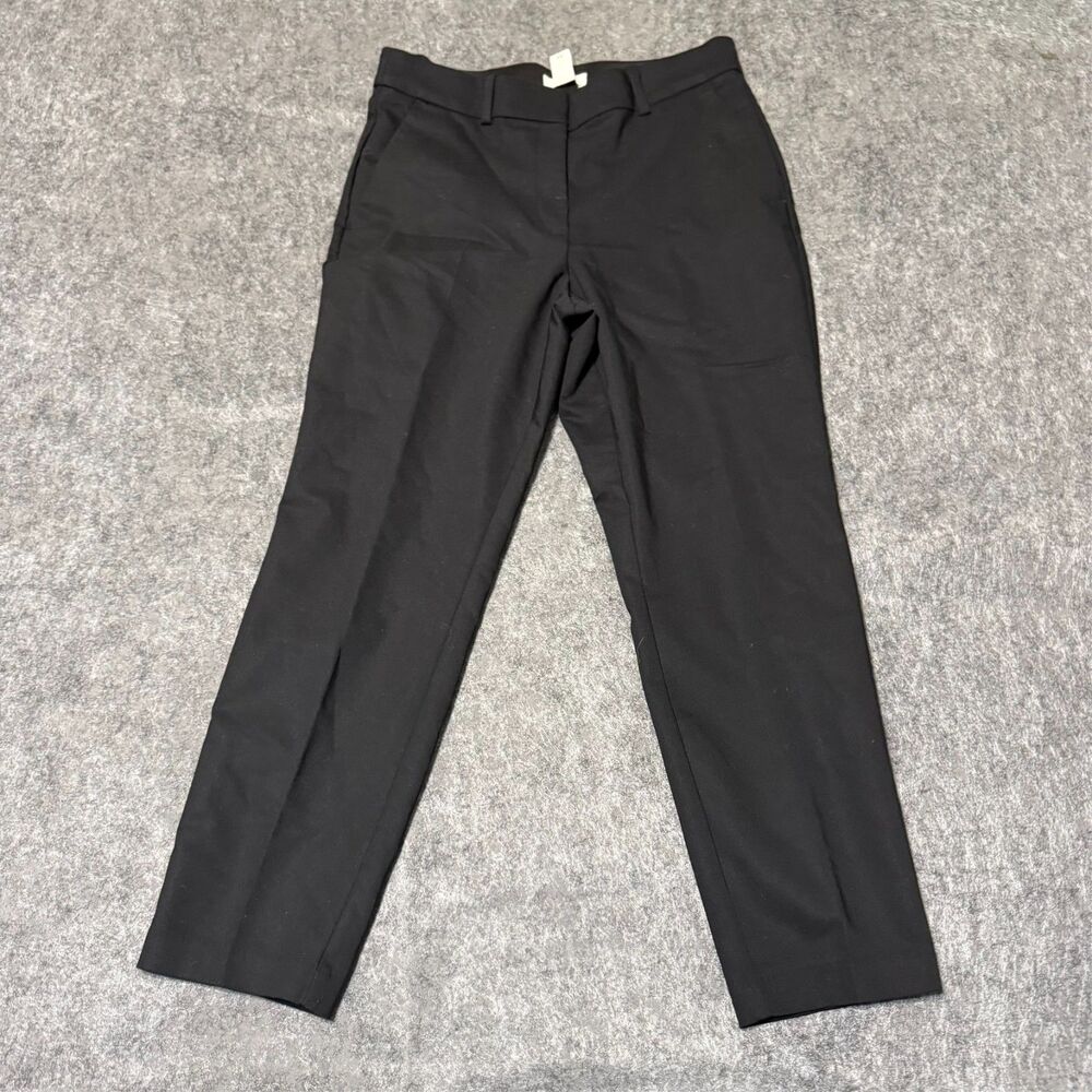 Hm Womens Dress Pants Size 10 Jet Black Performance Pleated Slacks